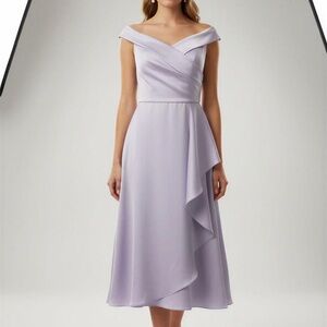 Elegant Lavender Evening Dress